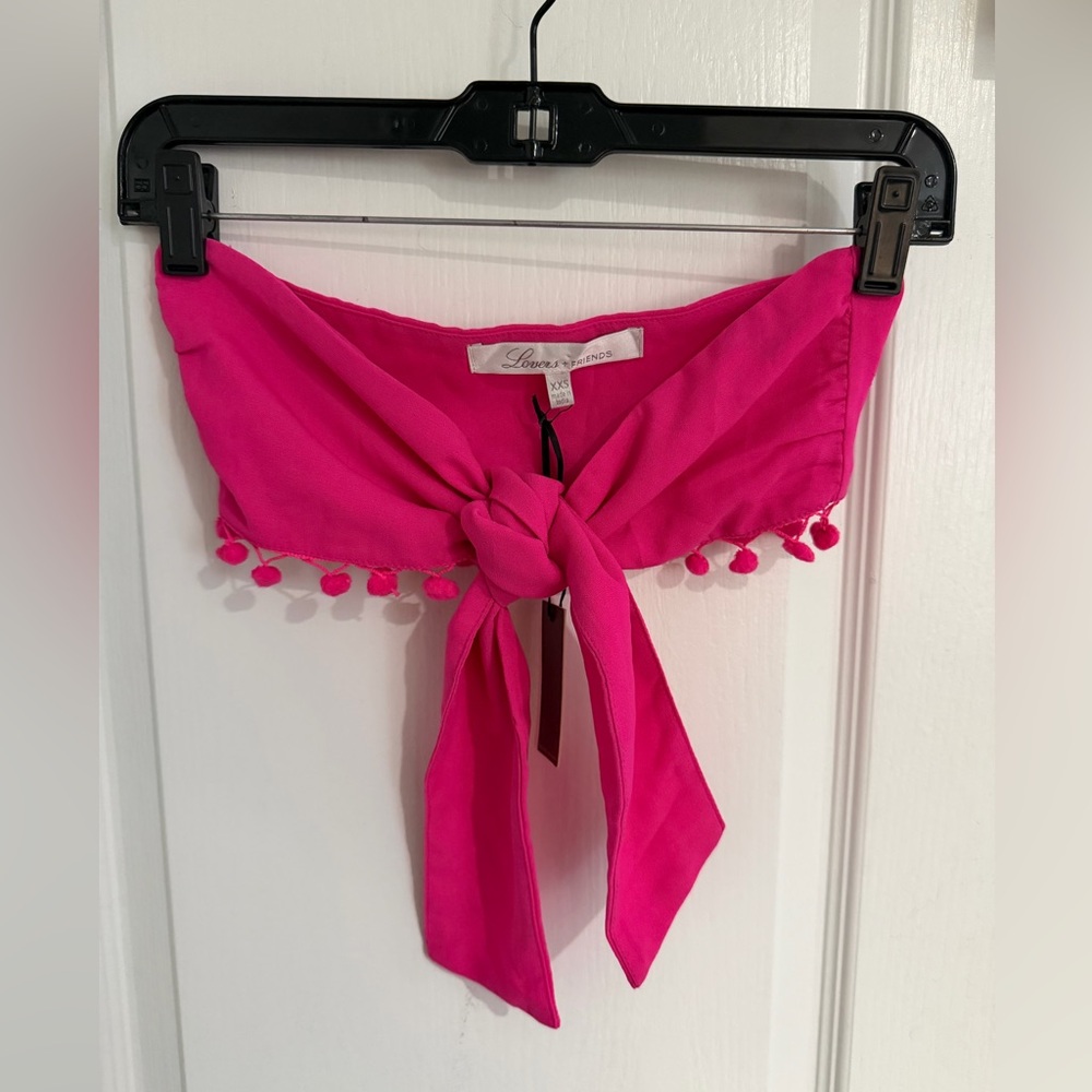 Lovers + Friends Pink Crop Top